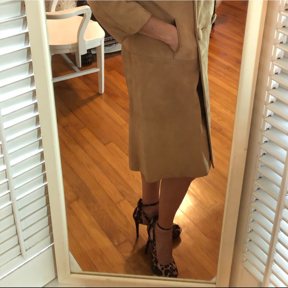 Vintage Suede/Mink Collar 50’s-60’s Coat - Picture 5 of 12